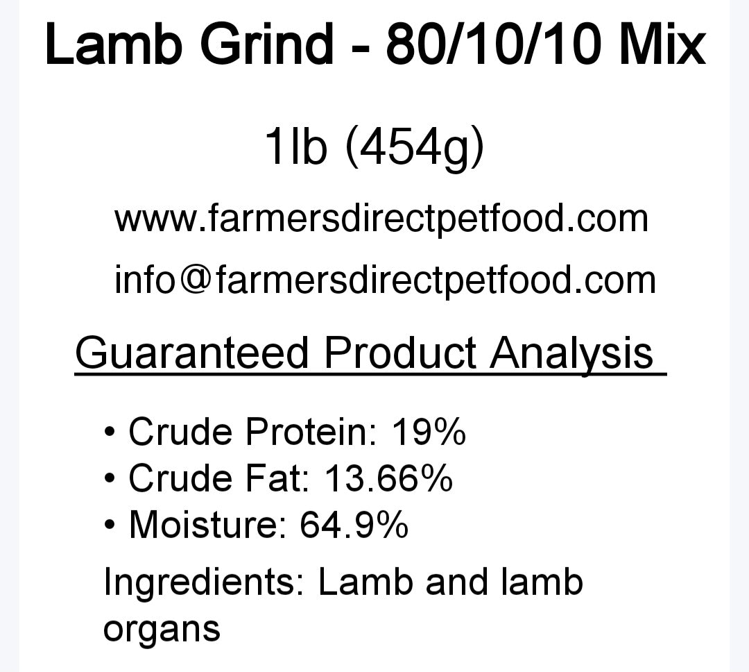 Lamb Grind (Fresh Frozen)